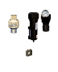 Light Duty Line Vac with filter separator and pressure regulator.