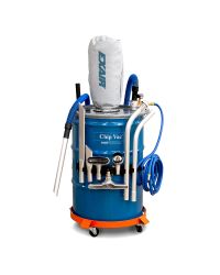 Model 6393 55 Gallon Premium Chip Vac System includes a drum