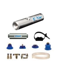 Model 801003M 3.1 SCFM E-Vac Low Vacuum Generator Kit with Straight Through Muffler (Porous)