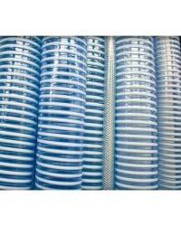 This transparent conveying hose is a spiral reinforced PVC material used for a variety of material transfer applications. Available in 10', 20', 30', 40' and 50' lengths.