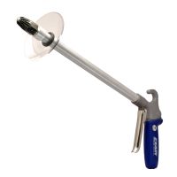 Model 1250-PEEK-18-CS Soft Grip Safety Air Gun with Model 1104-PEEK Air Nozzle, 18" Alum. Ext Pipe & Chip Shield