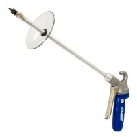 Model 1297-PEEK-18-CS Soft Grip Safety Air Gun with Model 1109-PEEK Air Nozzle, 18" Alum. Ext Pipe & Chip Shield