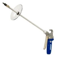 Model 1298-PEEK-72-CS Soft Grip Safety Air Gun with Model 1110-PEEK Air Nozzle, 72" Alum. Ext Pipe & Chip Shield