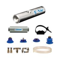 Model 801005M 5.4 SCFM E-Vac Low Vacuum Generator Kit with Straight Through Muffler (Porous)