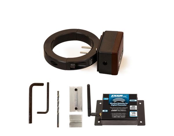 Model 91101ZG Digital Flowmeter for 101mm Alum. Pipe with Gateway, Wireless  Capability and Drill Guide Kit