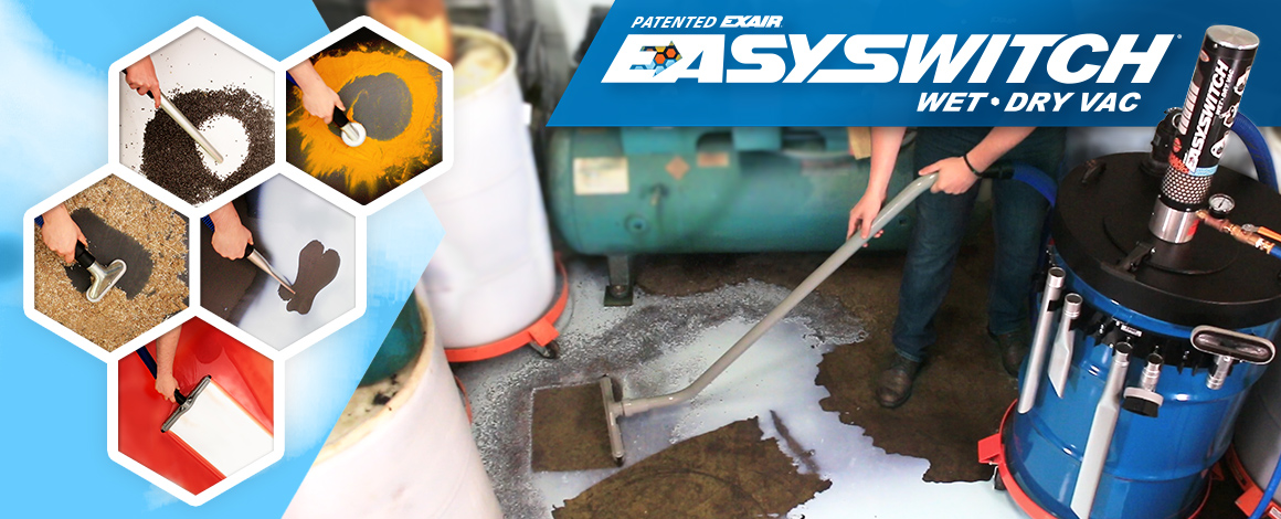 New Patent for EXAIR’s EasySwitch Wet-Dry Vac 