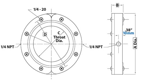 EXAIR Super Air Wipe Dimensions