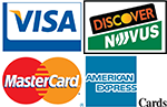 We Accept These Credit Cards